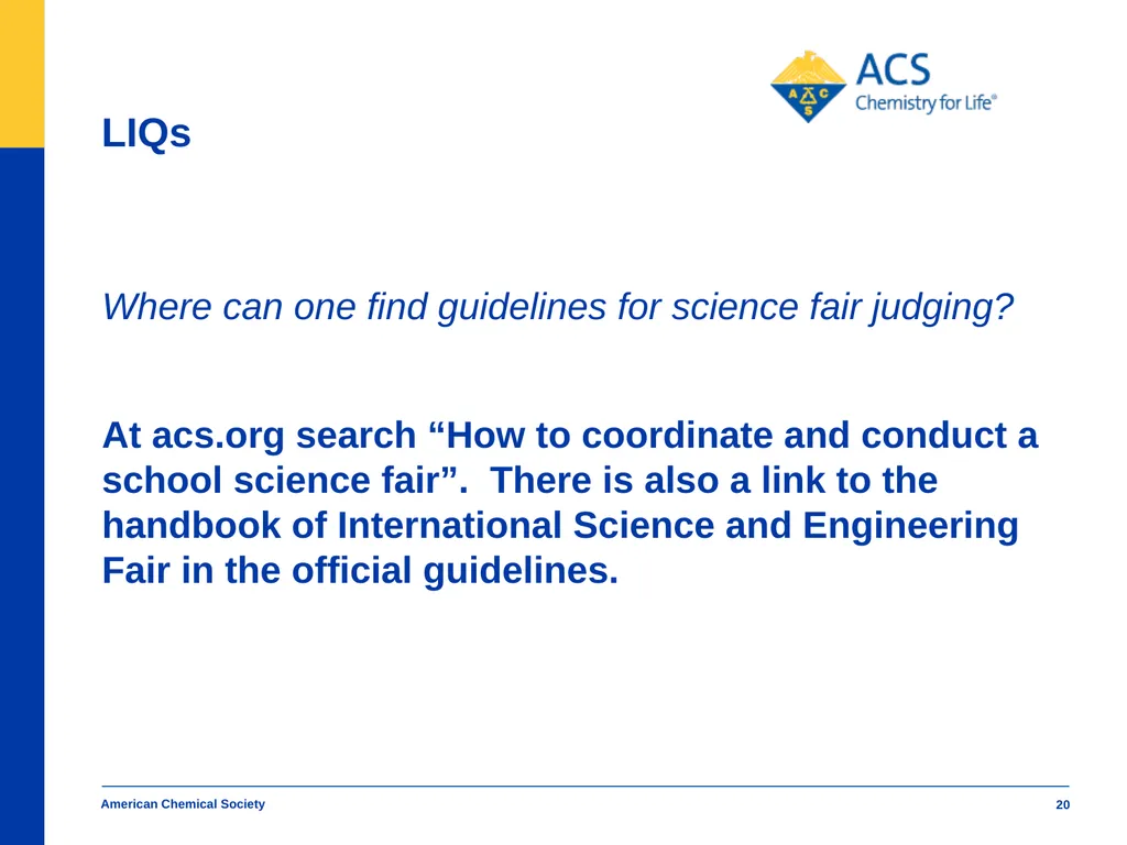 American Chemical Society Local Section Track - slide 20 of 30