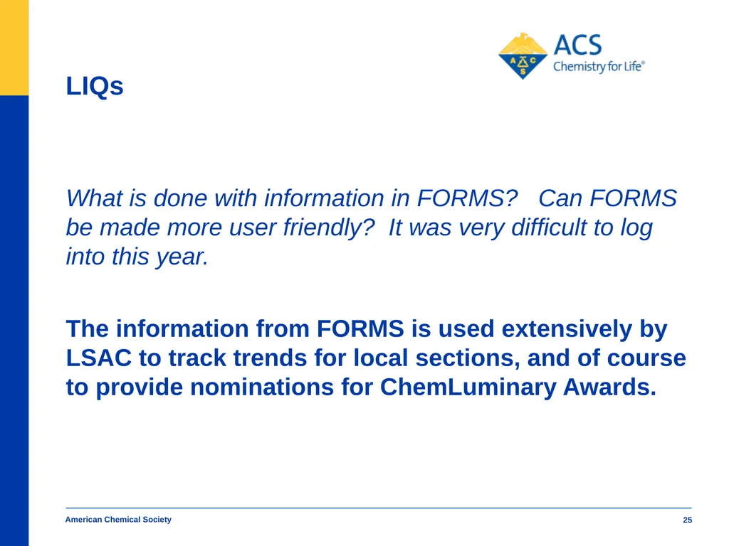 American Chemical Society Local Section Track - slide 25 of 30