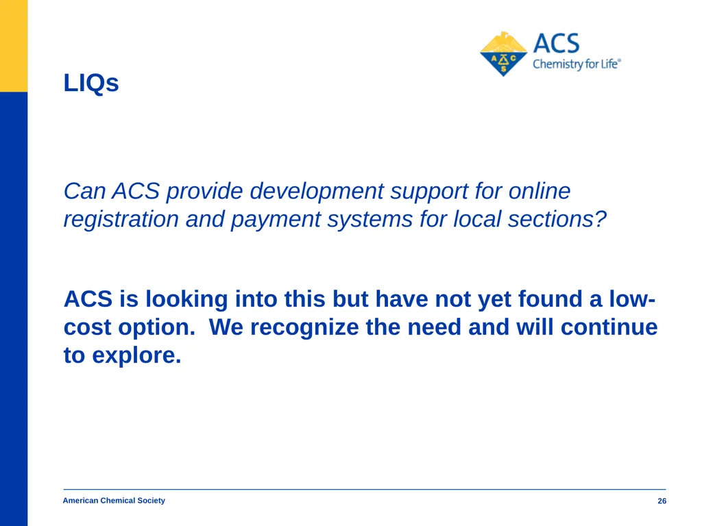 American Chemical Society Local Section Track - slide 26 of 30
