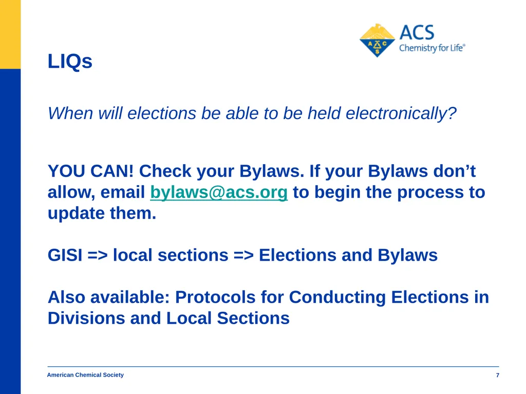 American Chemical Society Local Section Track - slide 7 of 30