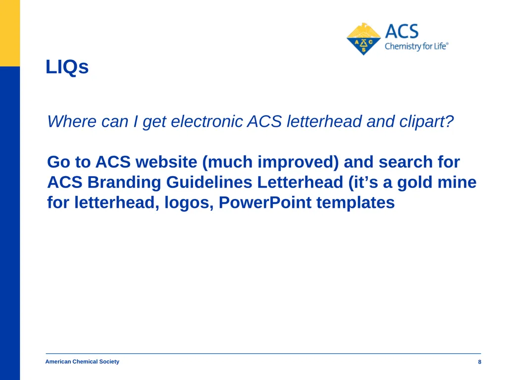 American Chemical Society Local Section Track - slide 8 of 30