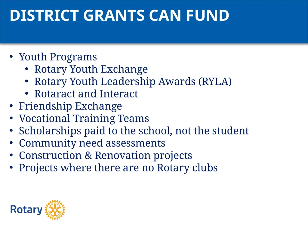 GRANT CERTIFICATION TRAINING District 6200 April - slide 10 of 40
