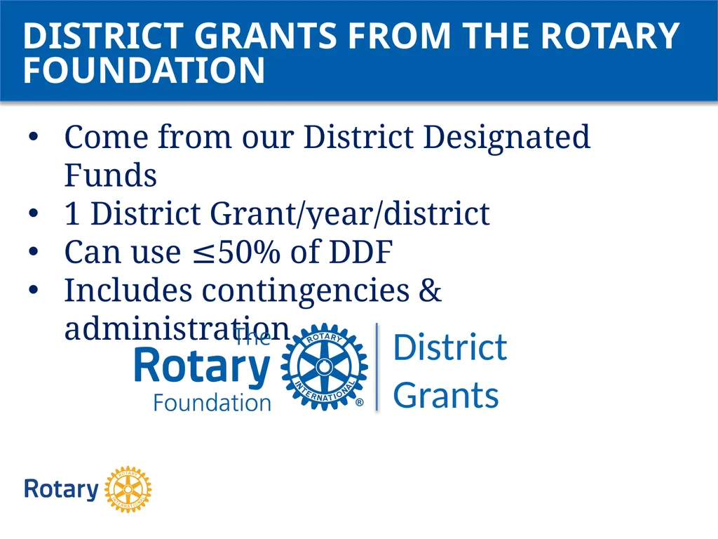 GRANT CERTIFICATION TRAINING District 6200 April - slide 7 of 40