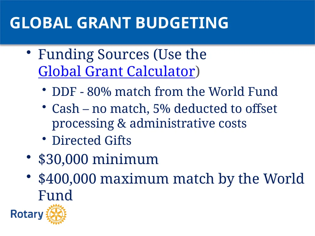 GRANT CERTIFICATION TRAINING District 6200 April - slide 34 of 40