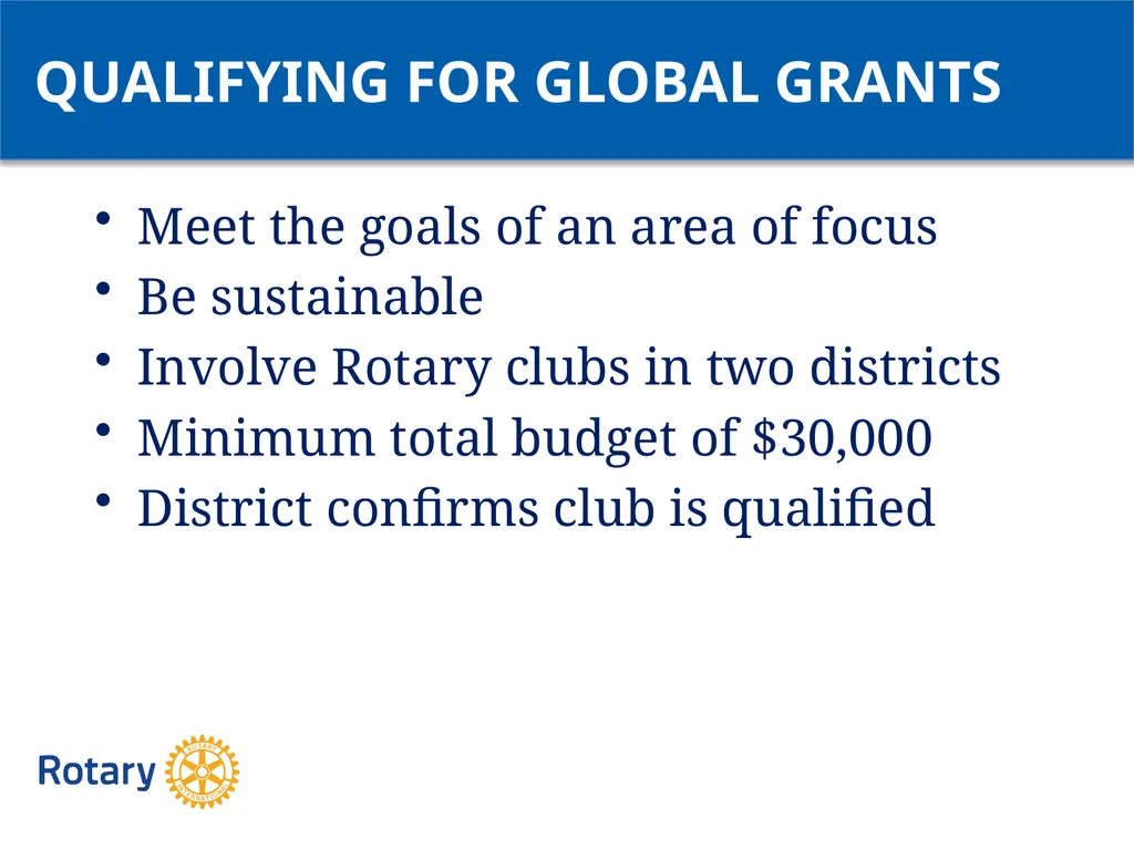 GRANT CERTIFICATION TRAINING District 6200 April - slide 29 of 40
