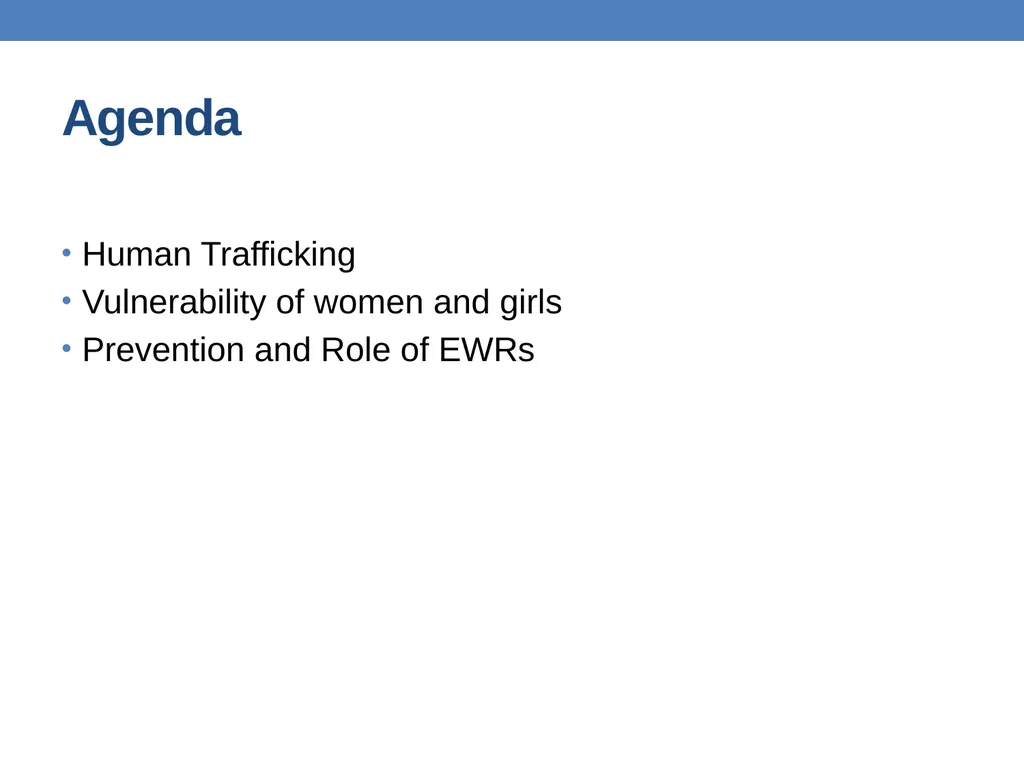 Preventing trafficking in women and girls Anju - slide 2 of 36