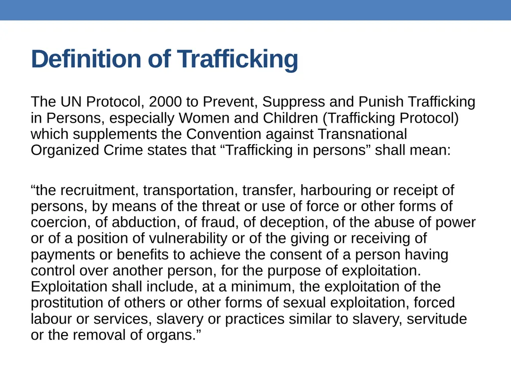 Preventing trafficking in women and girls Anju - slide 7 of 36