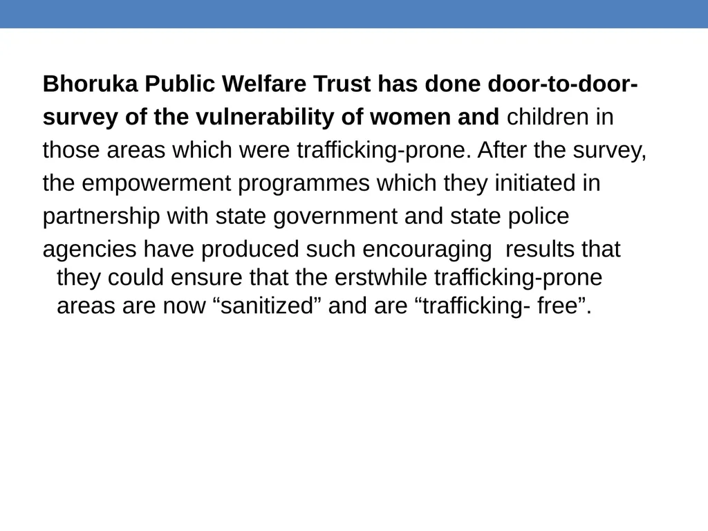 Preventing trafficking in women and girls Anju - slide 33 of 36