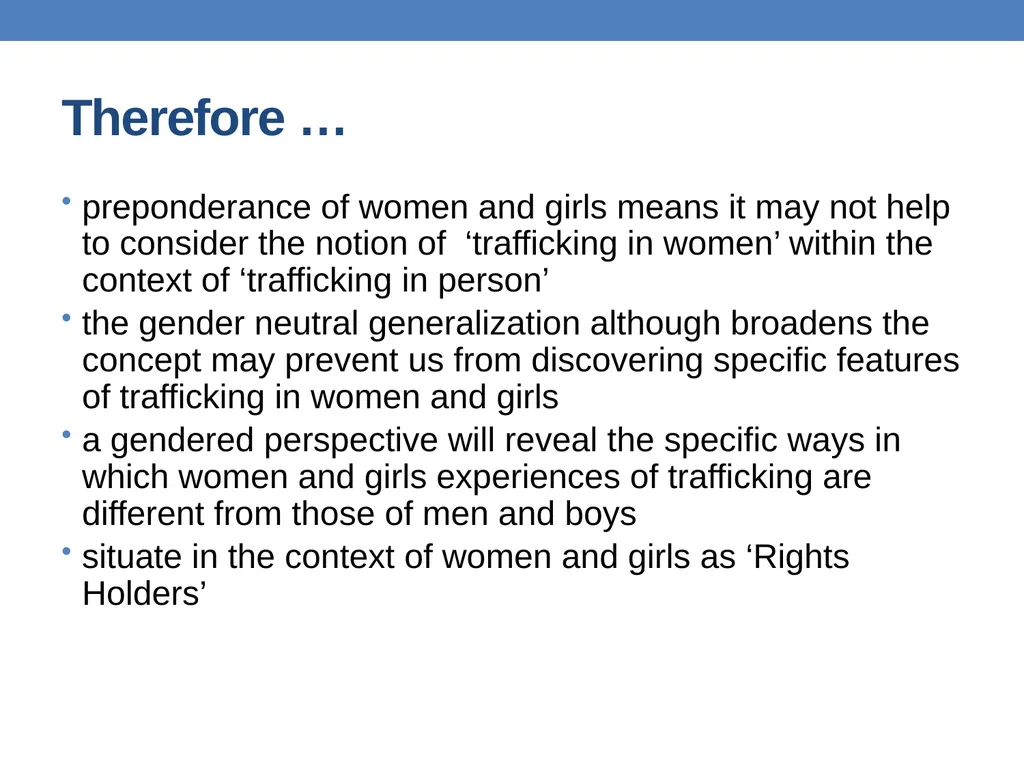 Preventing trafficking in women and girls Anju - slide 25 of 36