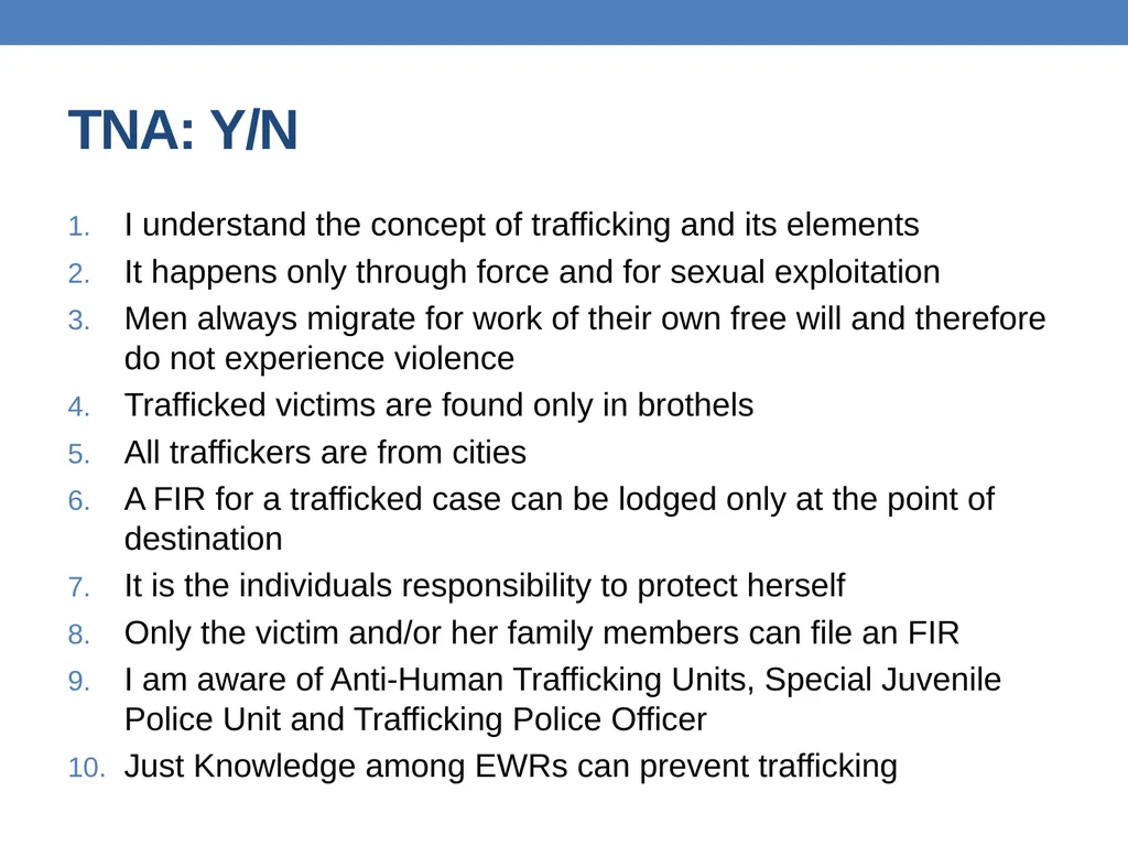 Preventing trafficking in women and girls Anju - slide 3 of 36
