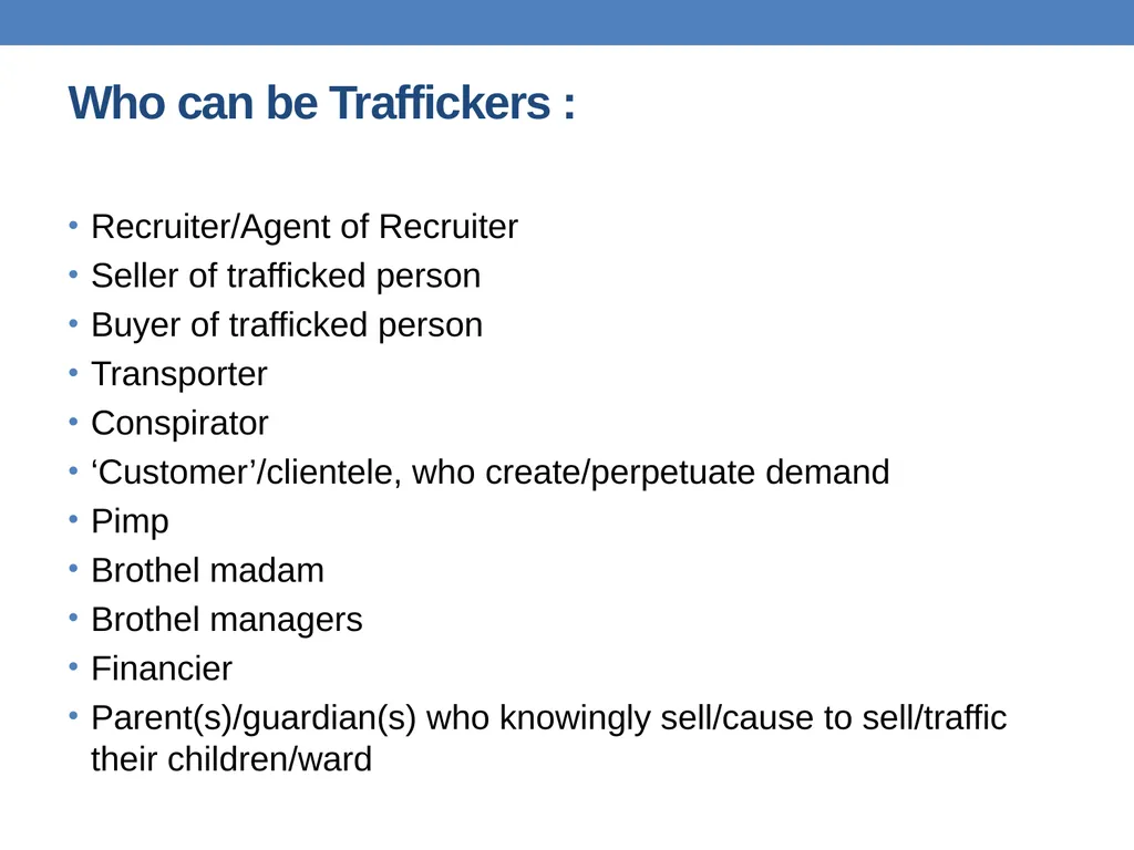 Preventing trafficking in women and girls Anju - slide 18 of 36