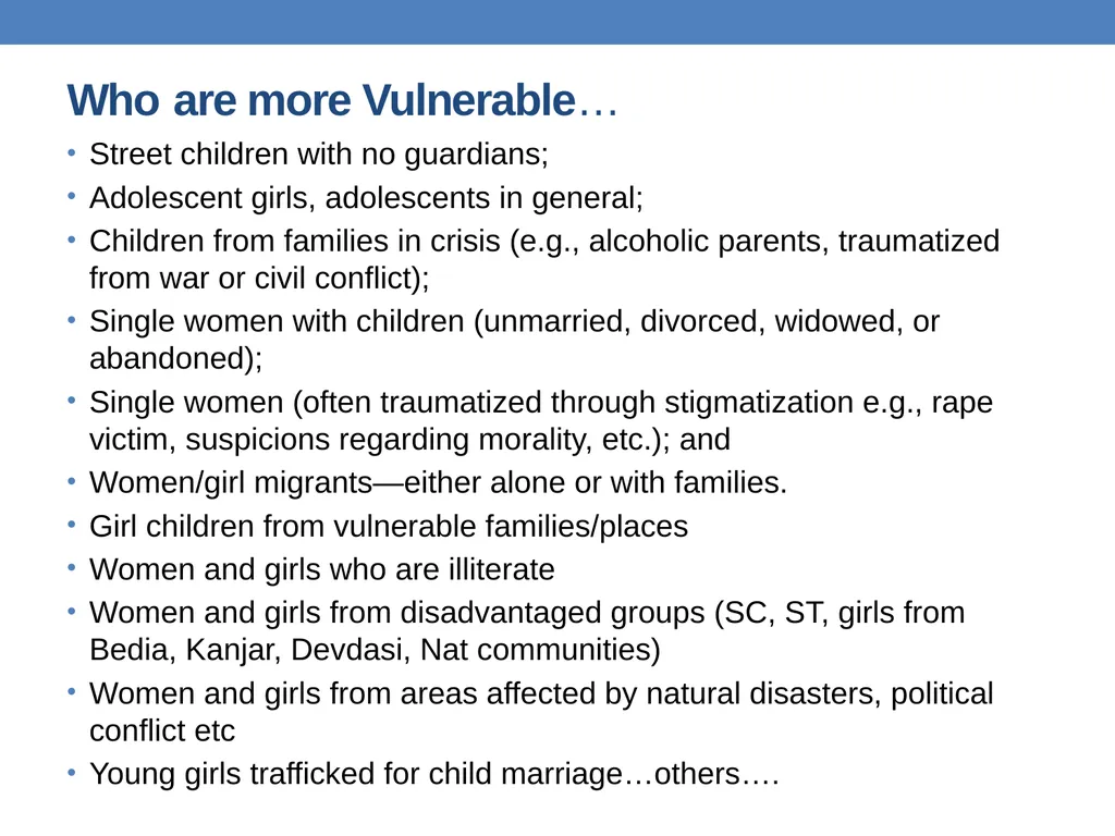 Preventing trafficking in women and girls Anju - slide 13 of 36