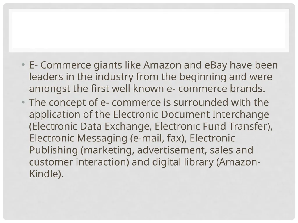 CHAPTER 1 INTRODUCTION E- Commerce Concept and - slide 3 of 15