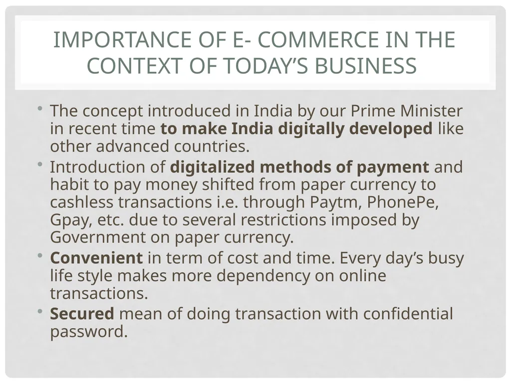 CHAPTER 1 INTRODUCTION E- Commerce Concept and - slide 4 of 15