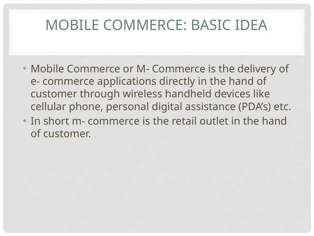 CHAPTER 1 INTRODUCTION E- Commerce Concept and - slide 10 of 15