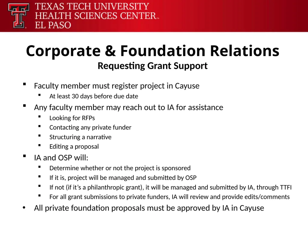 Office of Research Sponsored Programs Our Purpose - slide 27 of 31