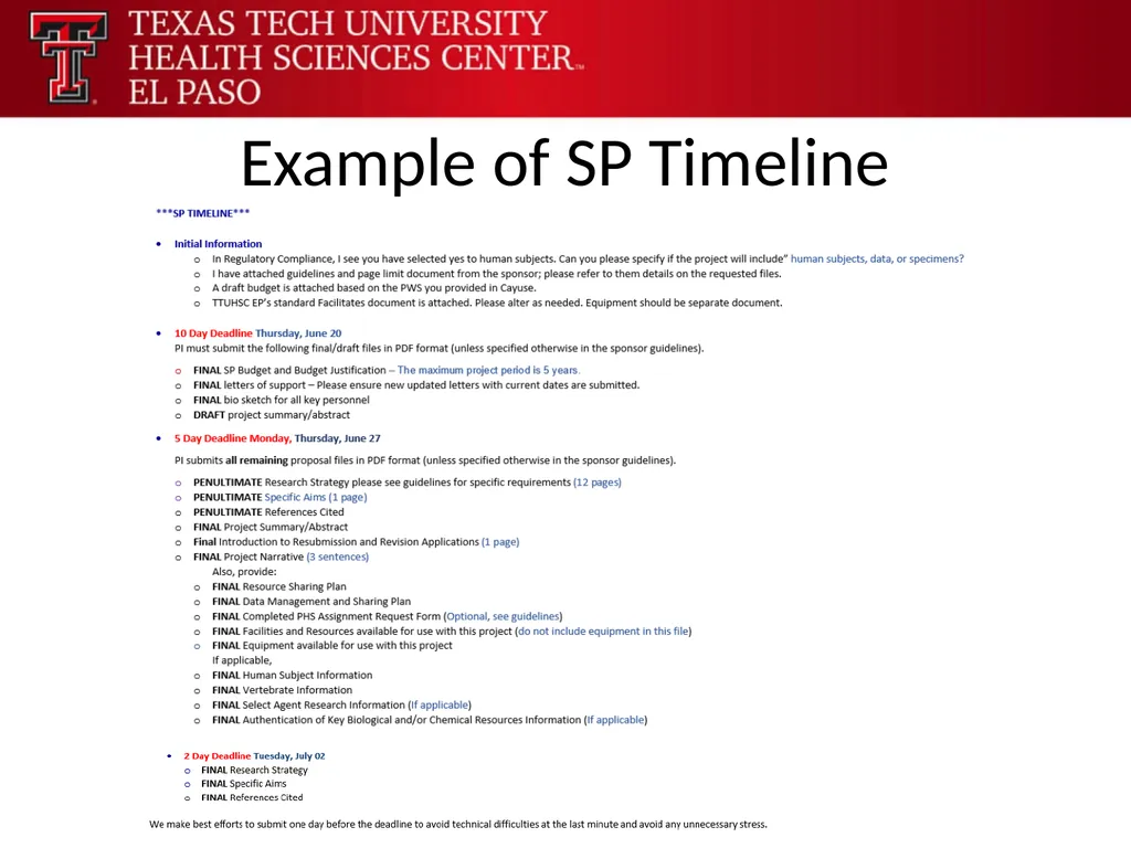 Office of Research Sponsored Programs Our Purpose - slide 10 of 31
