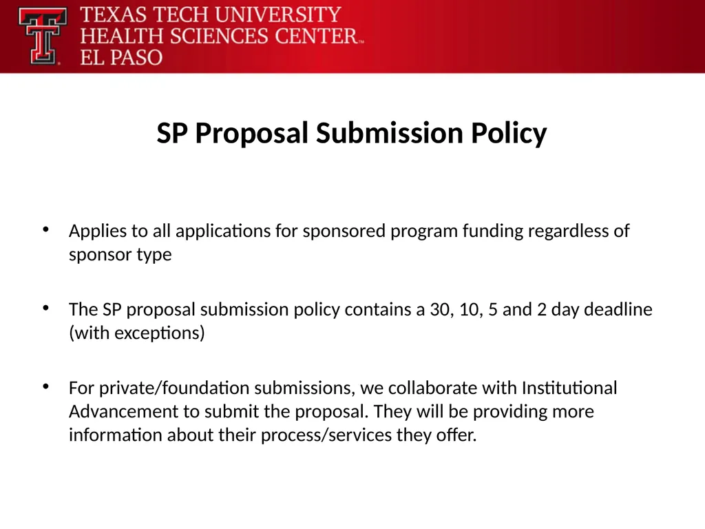 Office of Research Sponsored Programs Our Purpose - slide 7 of 31