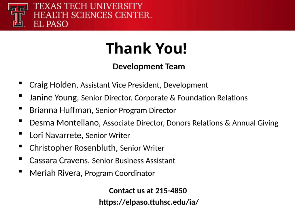 Office of Research Sponsored Programs Our Purpose - slide 30 of 31