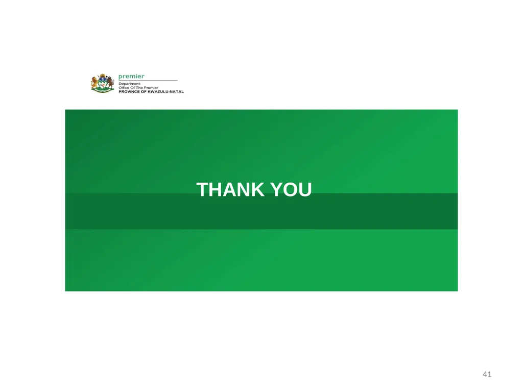 QUARTERLY PERFORMANCE REVIEW- 2019/20 (Q4) - slide 41 of 41