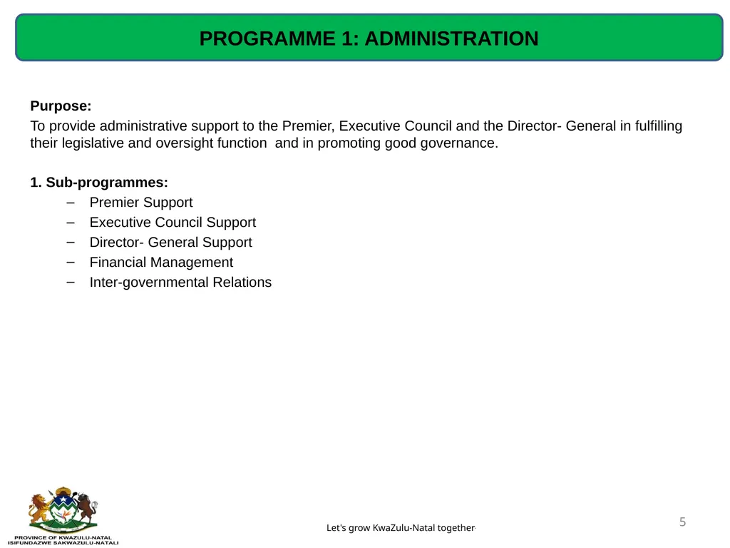 QUARTERLY PERFORMANCE REVIEW- 2019/20 (Q4) - slide 5 of 41