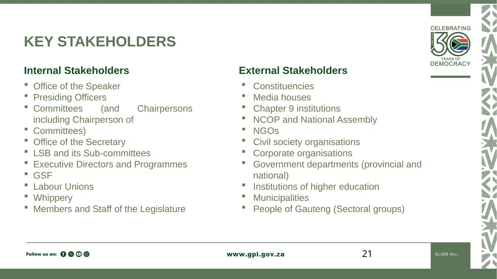PUBLIC PARTICIPATION MANDATE INDUCTION TO 7TH - slide 21 of 23