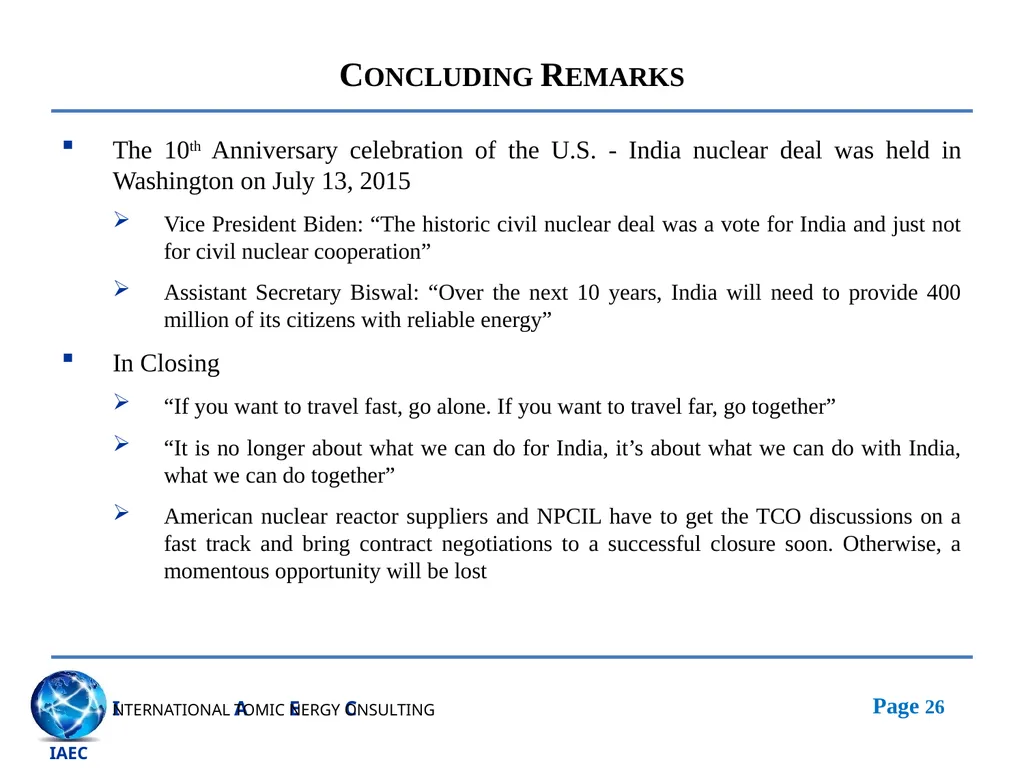 Getting With It: Putting Momentum Behind the U.S. - slide 26 of 26