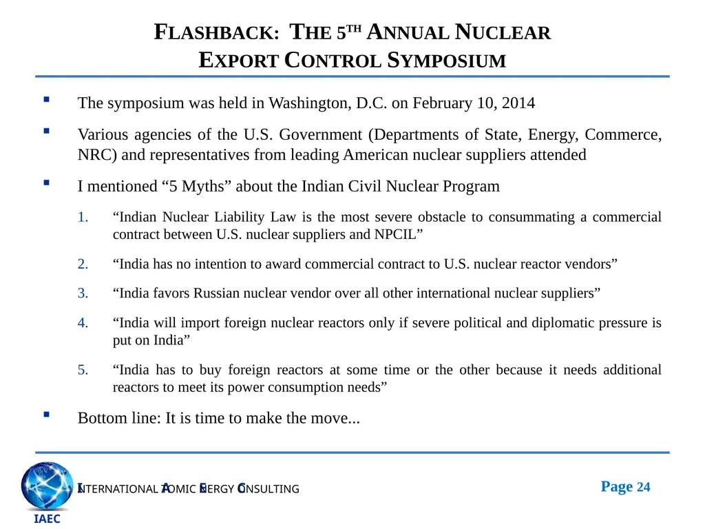 Getting With It: Putting Momentum Behind the U.S. - slide 24 of 26