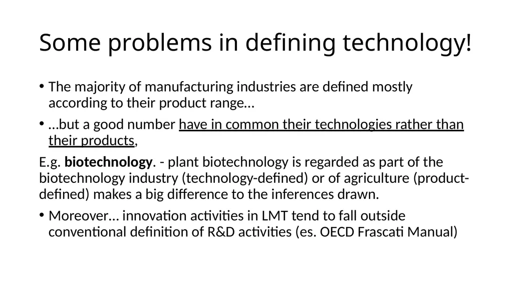 Innovation in Low and Medium Technology (LMT) - slide 11 of 40