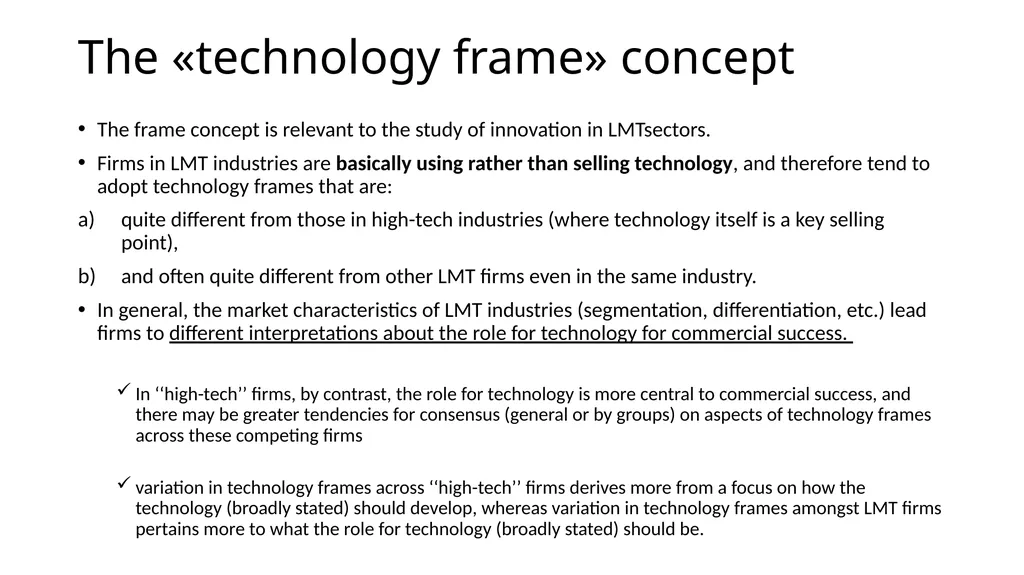 Innovation in Low and Medium Technology (LMT) - slide 24 of 40