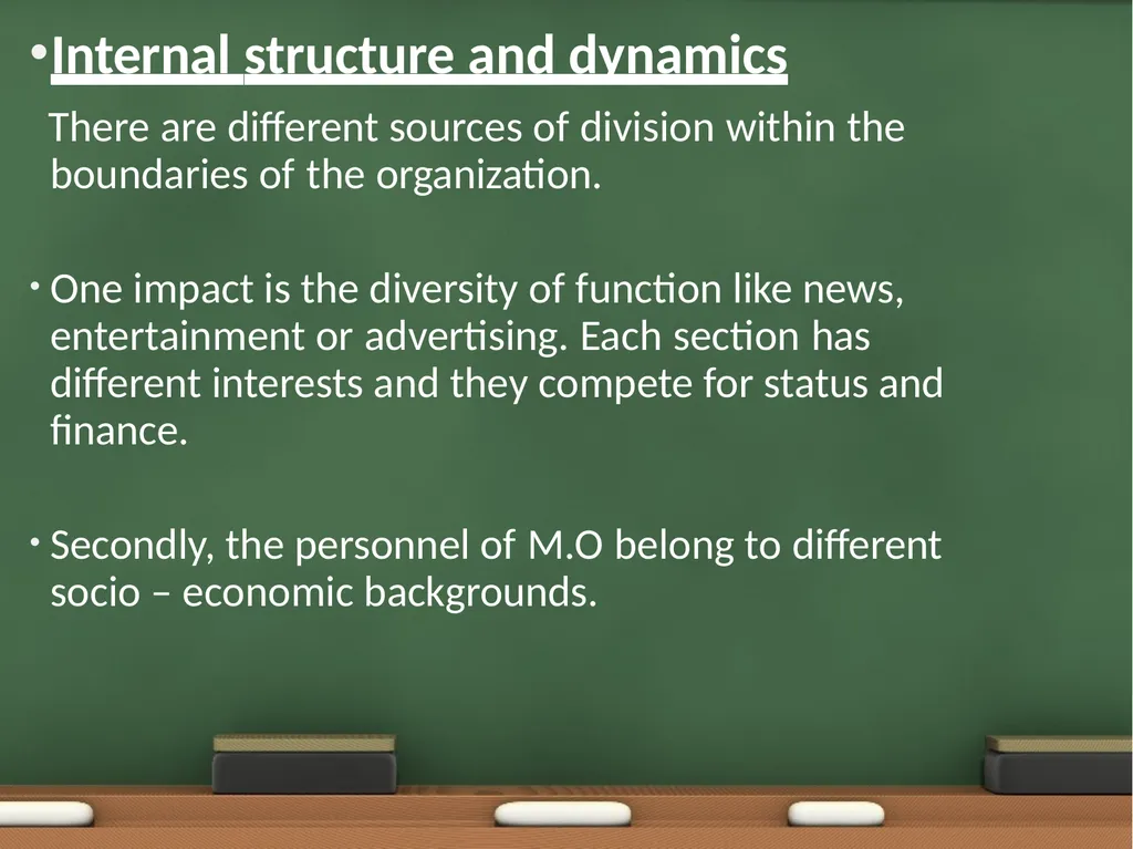 Media organization • • • Unit I Media Organization - slide 12 of 73