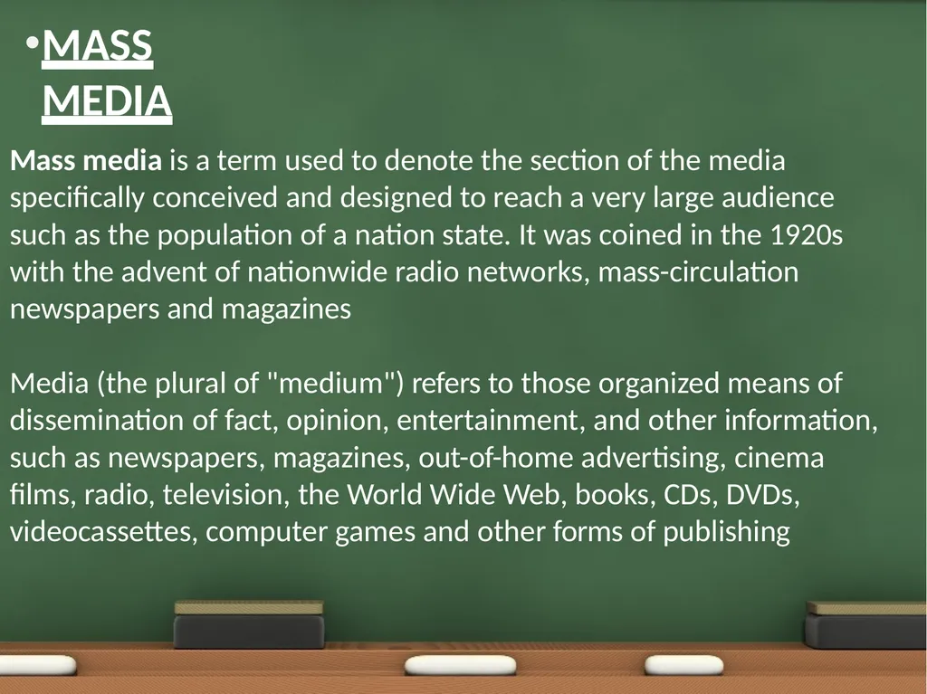 Media organization • • • Unit I Media Organization - slide 4 of 73