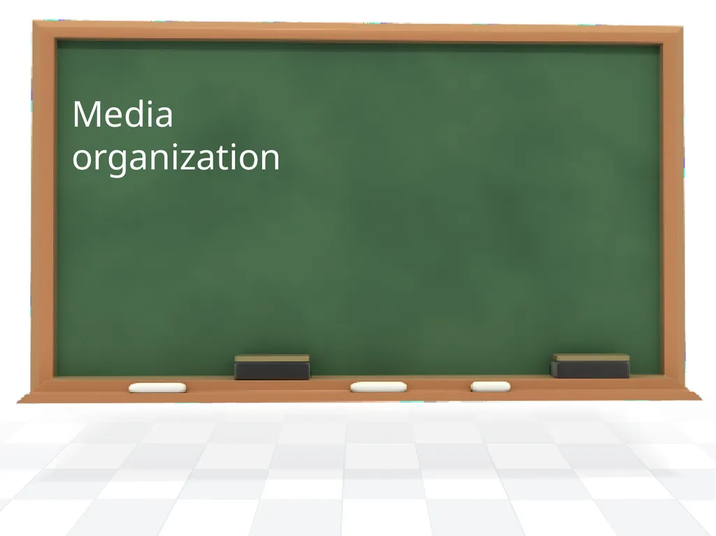 Media organization • • • Unit I Media Organization - slide 1 of 73