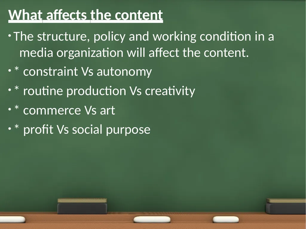 Media organization • • • Unit I Media Organization - slide 63 of 73