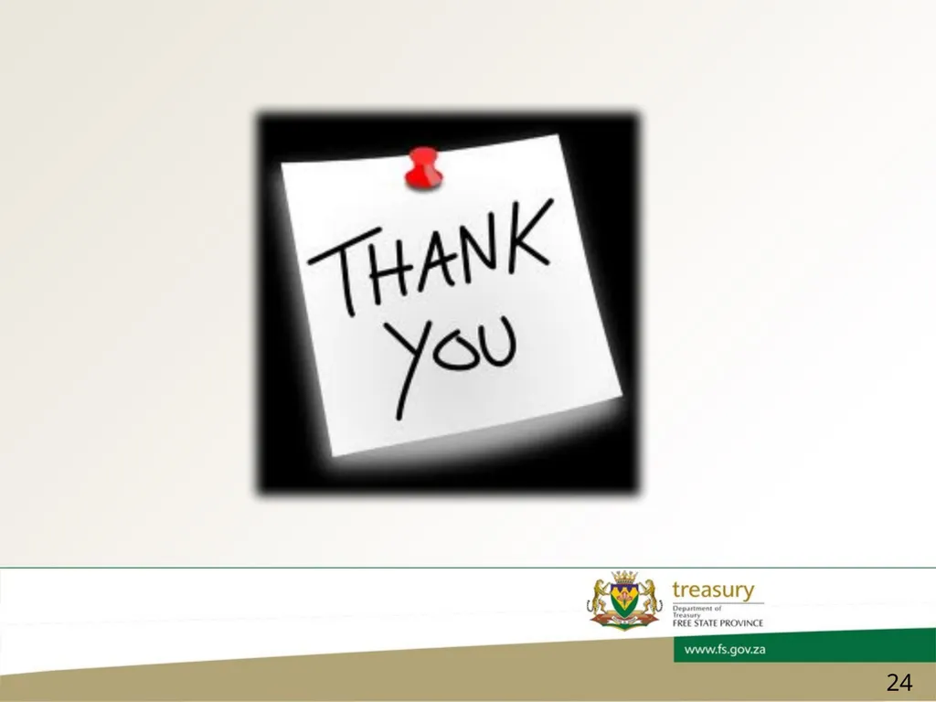 CHIEF FINANCIAL OFFICER’s FORUM PRESENTATION - slide 24 of 24