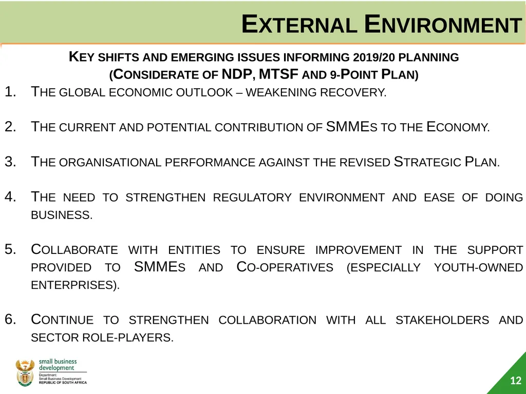 Department of Small Business Development (DSBD) - slide 12 of 59