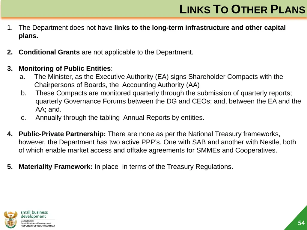 Department of Small Business Development (DSBD) - slide 54 of 59