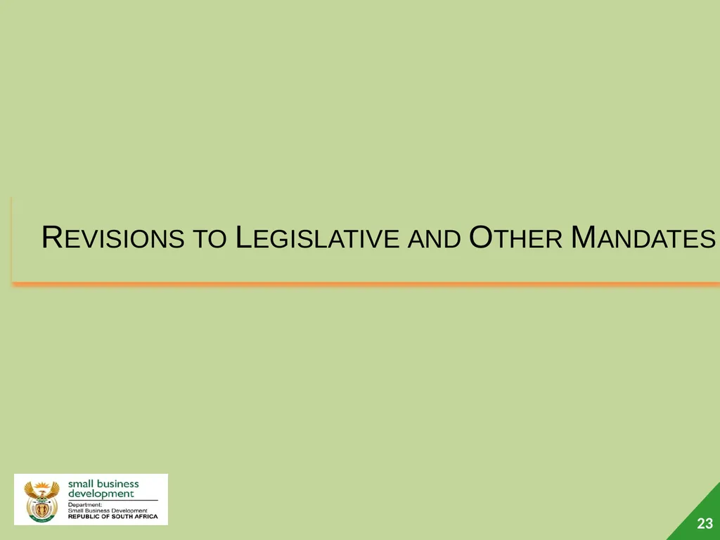 Department of Small Business Development (DSBD) - slide 23 of 59