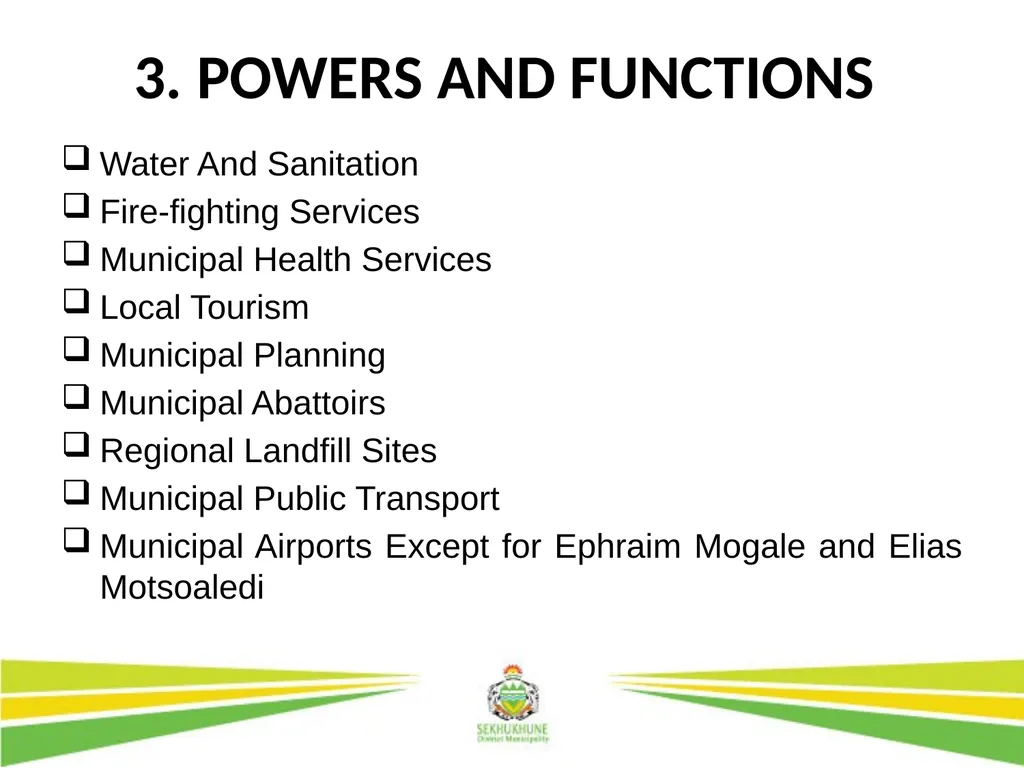 DRAFT INTEGRATED DEVELOPMENT PLAN AND BUDGET FOR - slide 5 of 54