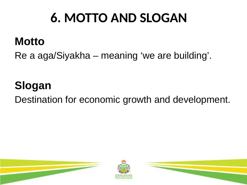 DRAFT INTEGRATED DEVELOPMENT PLAN AND BUDGET FOR - slide 8 of 54