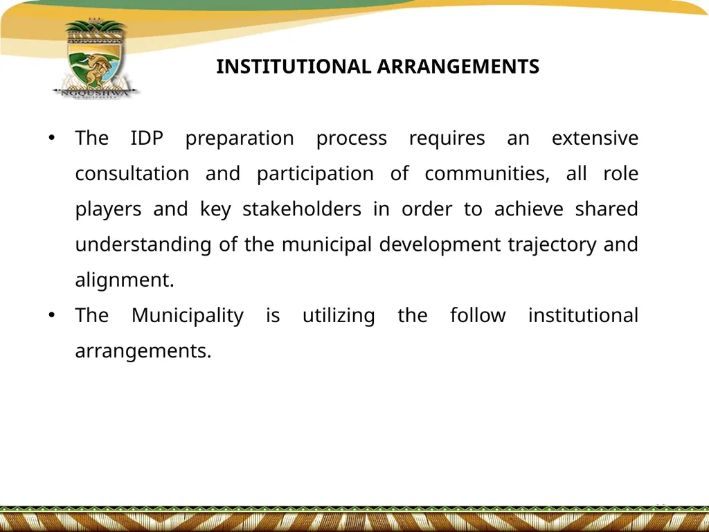 IDP/BUDGET & PMS REP FORUM PRESENTATION ON - slide 11 of 18