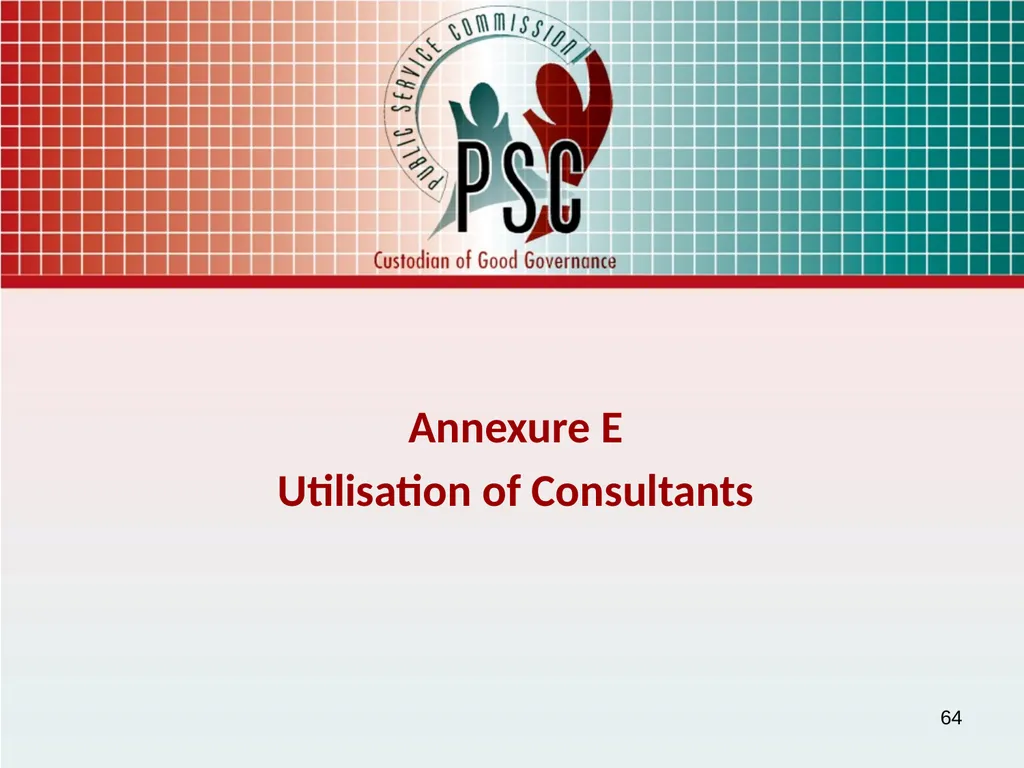 PRESENTATION TO THE STANDING COMMITTEE ON - slide 64 of 68