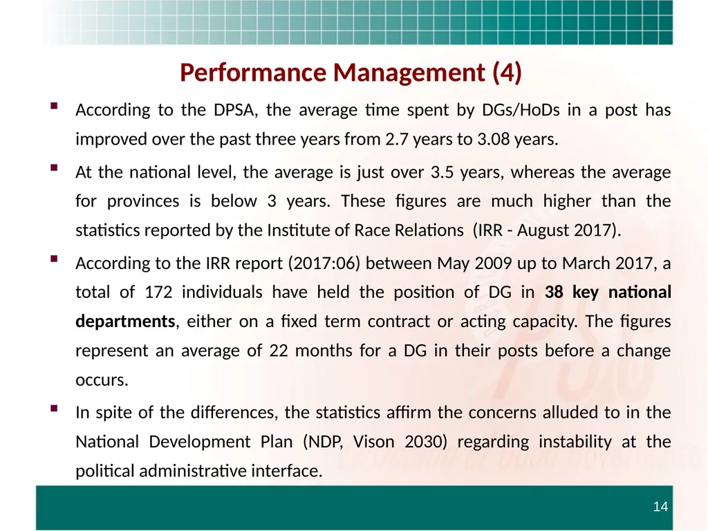 PRESENTATION TO THE STANDING COMMITTEE ON - slide 58 of 68