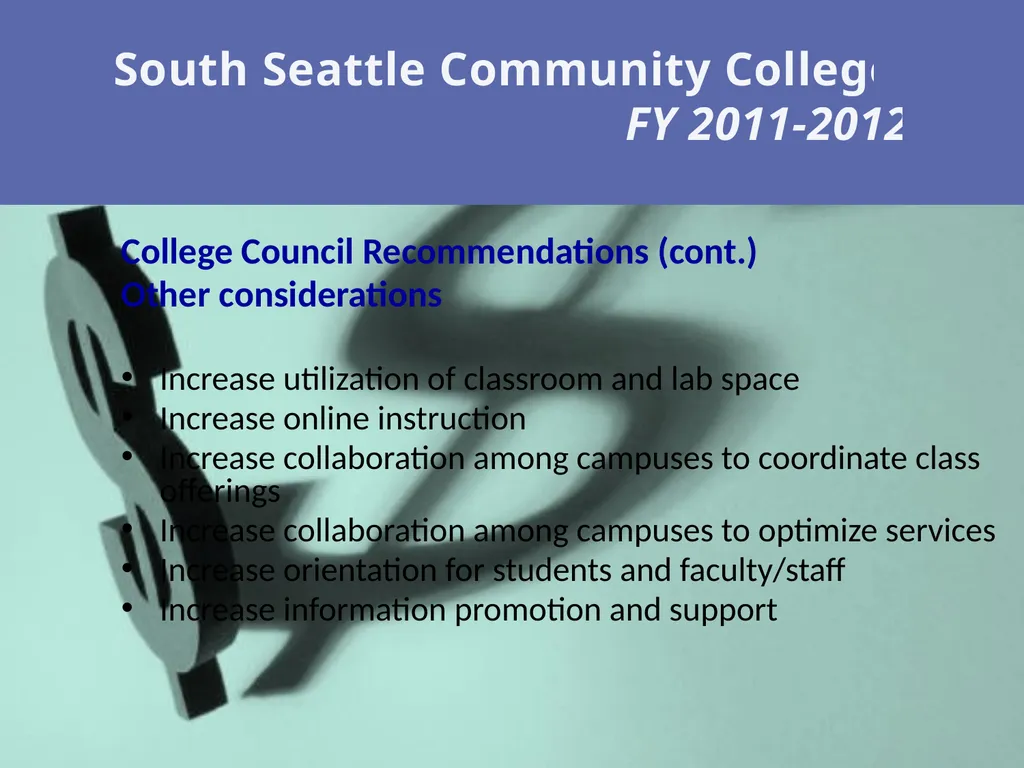 Presented Wednesday, June 8, 2011 South Seattle - slide 48 of 51