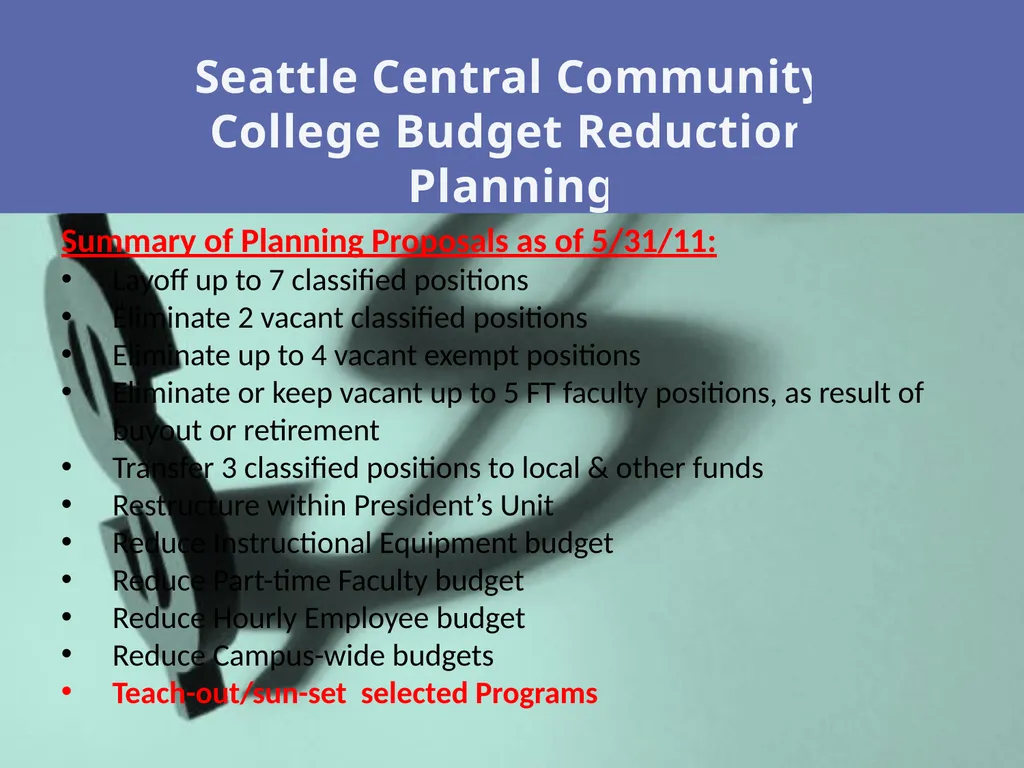 Presented Wednesday, June 8, 2011 South Seattle - slide 36 of 51