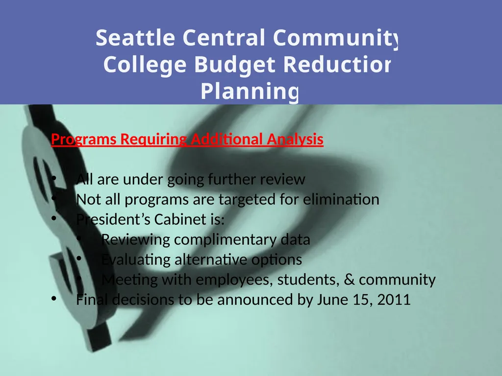 Presented Wednesday, June 8, 2011 South Seattle - slide 38 of 51