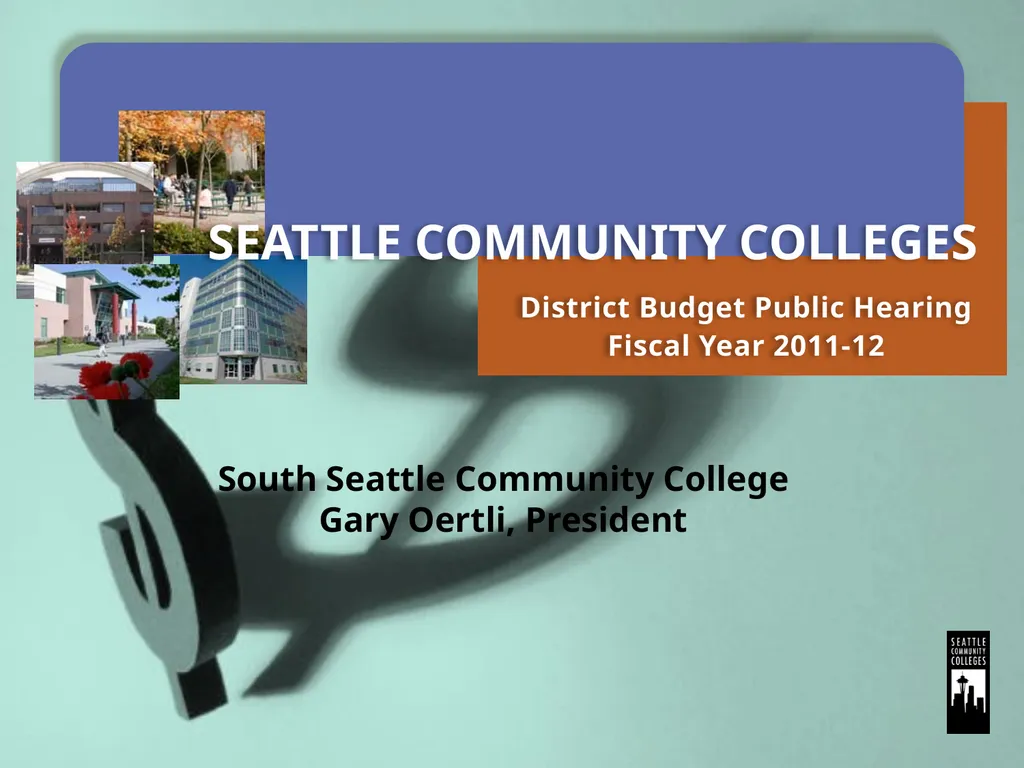 Presented Wednesday, June 8, 2011 South Seattle - slide 45 of 51