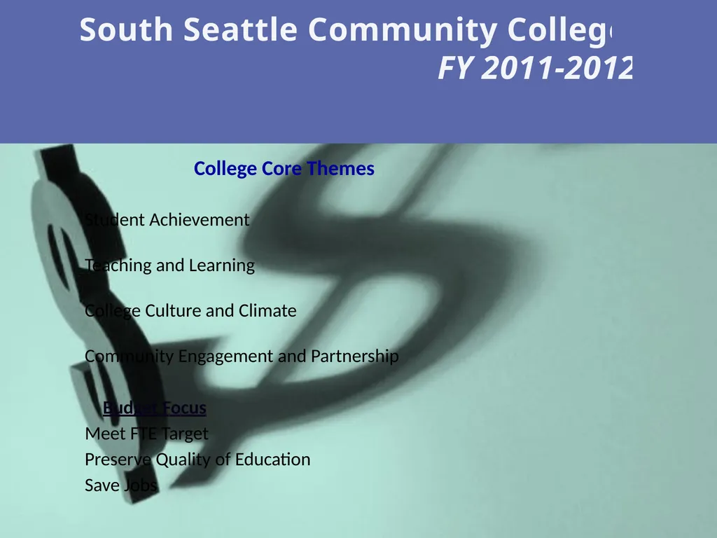 Presented Wednesday, June 8, 2011 South Seattle - slide 46 of 51