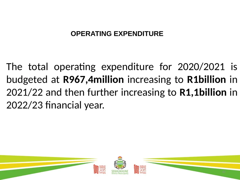 DRAFT DISTRICT DEVELOPMENT PLAN AND BUDGET FOR - slide 42 of 50