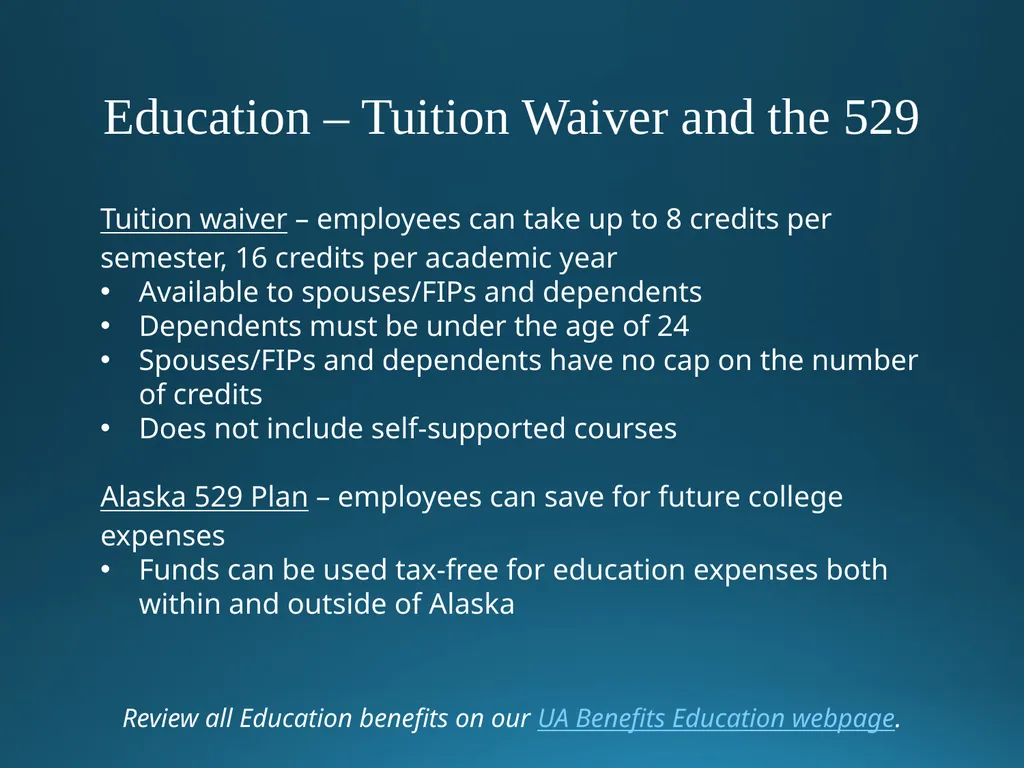 Welcome to University of Alaska! Benefits Overview - slide 74 of 87
